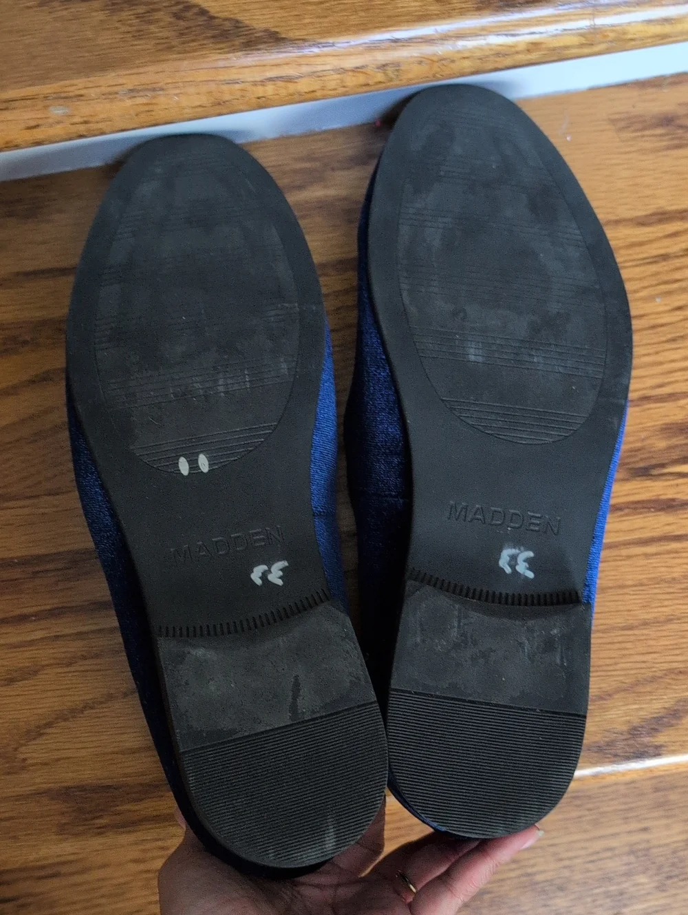 Steve Madden Blue Velvet Slip-On Loafers